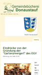 Mobile Screenshot of buecherei-donaustauf.de